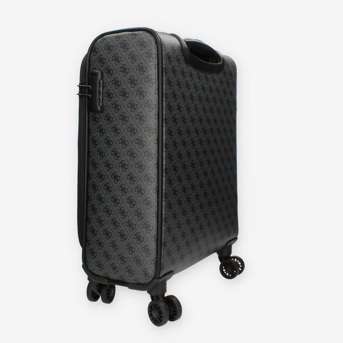 Guess Vezzola Trolley da cabina grigio logato a 4 ruote