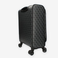 Guess Vezzola Trolley da cabina grigio logato a 4 ruote
