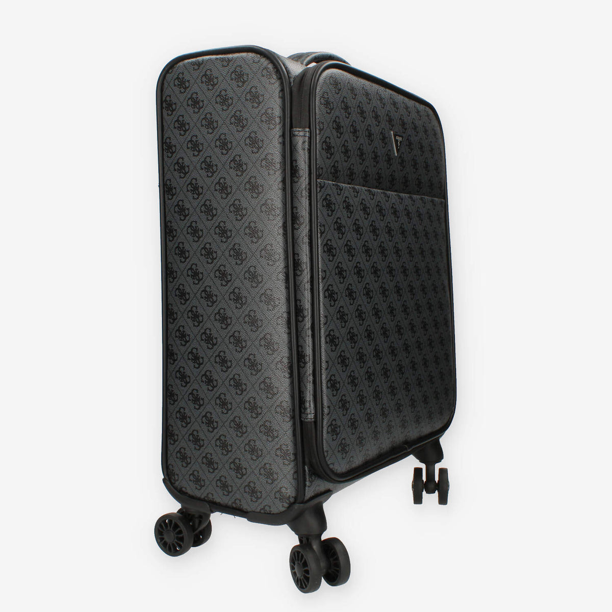 Guess Vezzola Trolley da cabina grigio logato a 4 ruote