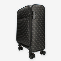 Guess Vezzola Trolley da cabina nero logato a 4 ruote