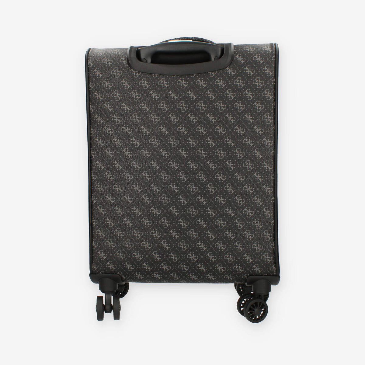 Guess Vezzola Trolley da cabina nero logato a 4 ruote