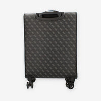 Guess Vezzola Trolley da cabina nero logato a 4 ruote