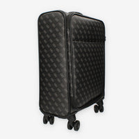 Guess Vezzola Trolley da cabina nero logato a 4 ruote