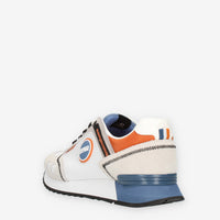 Colmar Travis Sport Colors Sneakers da uomo bianche blu e arancioni