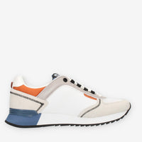 Colmar Travis Sport Colors Sneakers da uomo bianche blu e arancioni