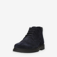Geox Spherica Polacchine blu da uomo in camoscio
