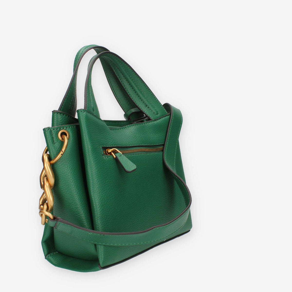 Guess Zed Borsa a spalla a 3 scomparti verde foresta