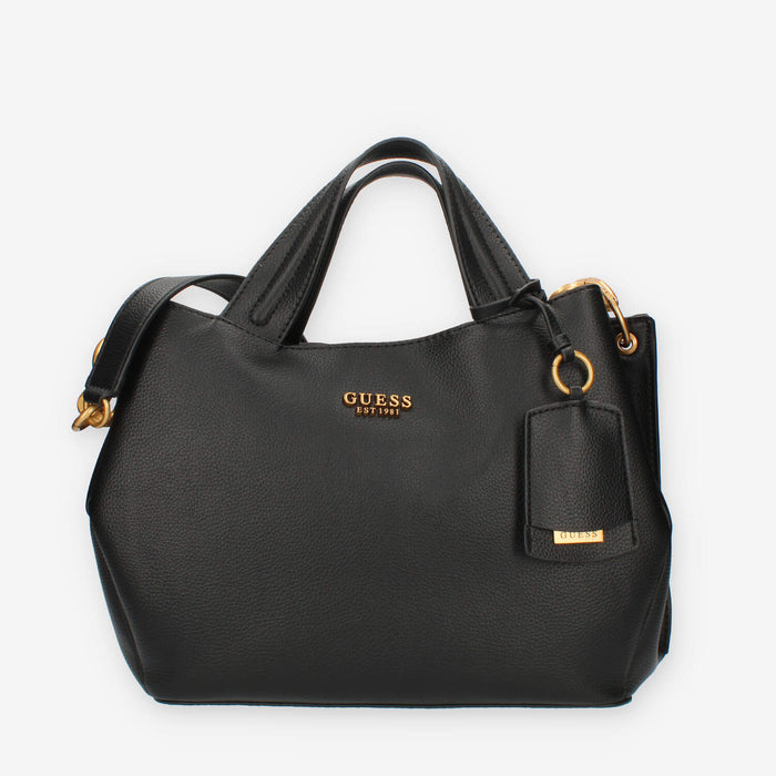 Guess Zed Borsa a spalla a 3 scomparti nera