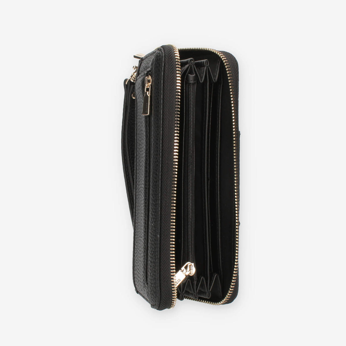 Guess Eco Brenton Portafogli nero con zip e polsiera