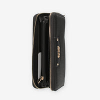 Guess Eco Brenton Portafogli nero con zip e polsiera