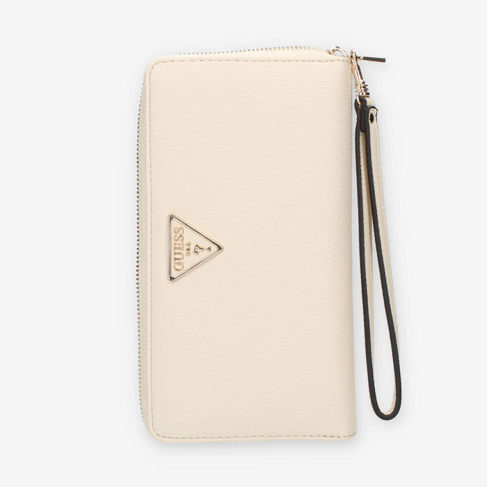 Guess Kersty Portafogli da donna beige con zip