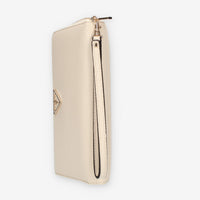 Guess Kersty Portafogli da donna beige con zip