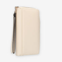 Guess Kersty Portafogli da donna beige con zip