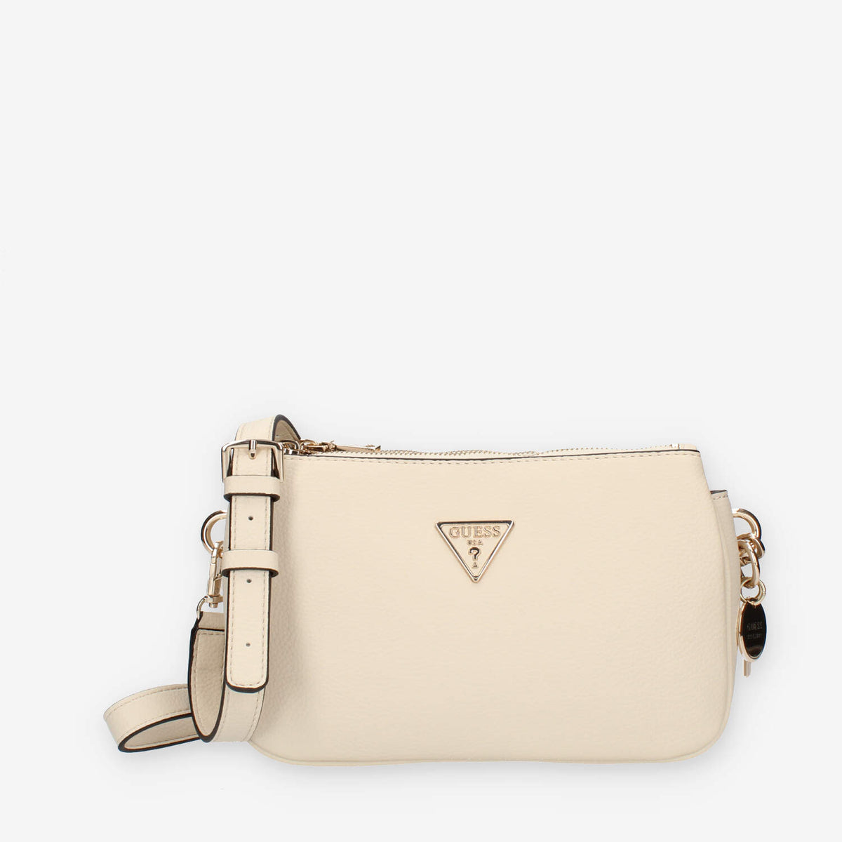 Guess Kersti Mini Borsetta a tracolla a 3 scomparti beige