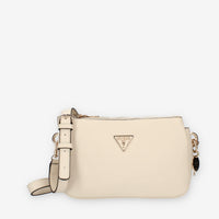 Guess Kersti Mini Borsetta a tracolla a 3 scomparti beige
