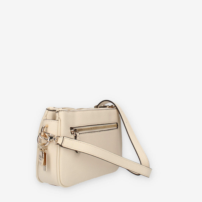 Guess Kersti Mini Borsetta a tracolla a 3 scomparti beige