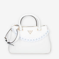Guess Corina Borsa a mano a 3 scomparti bianca