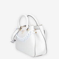 Guess Corina Borsa a mano a 3 scomparti bianca