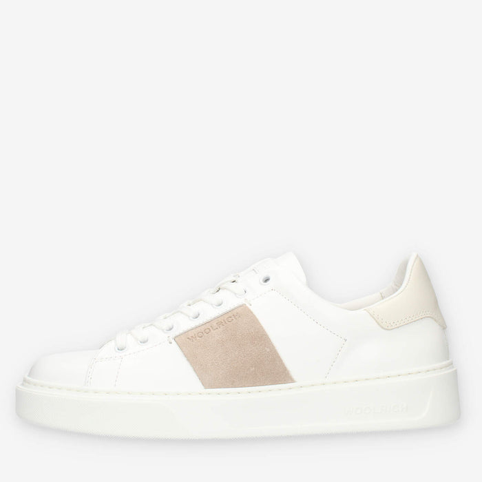Woolrich Sneakers basse da uomo bianche e beige