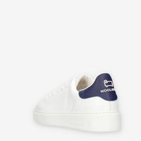 Woolrich Sneakers basse bianche e blu da uomo
