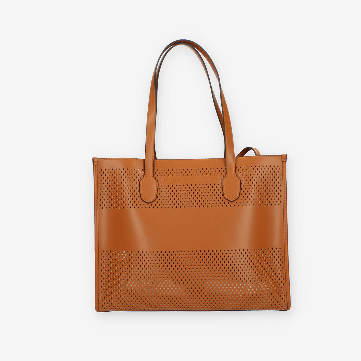Guess Katey Borsa Shopping cuoio traforata con pochette interna