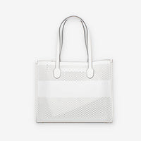 Guess Katey Borsa Shopping bianca traforata con pochette interna