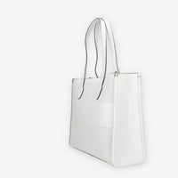 Guess Katey Borsa Shopping bianca traforata con pochette interna
