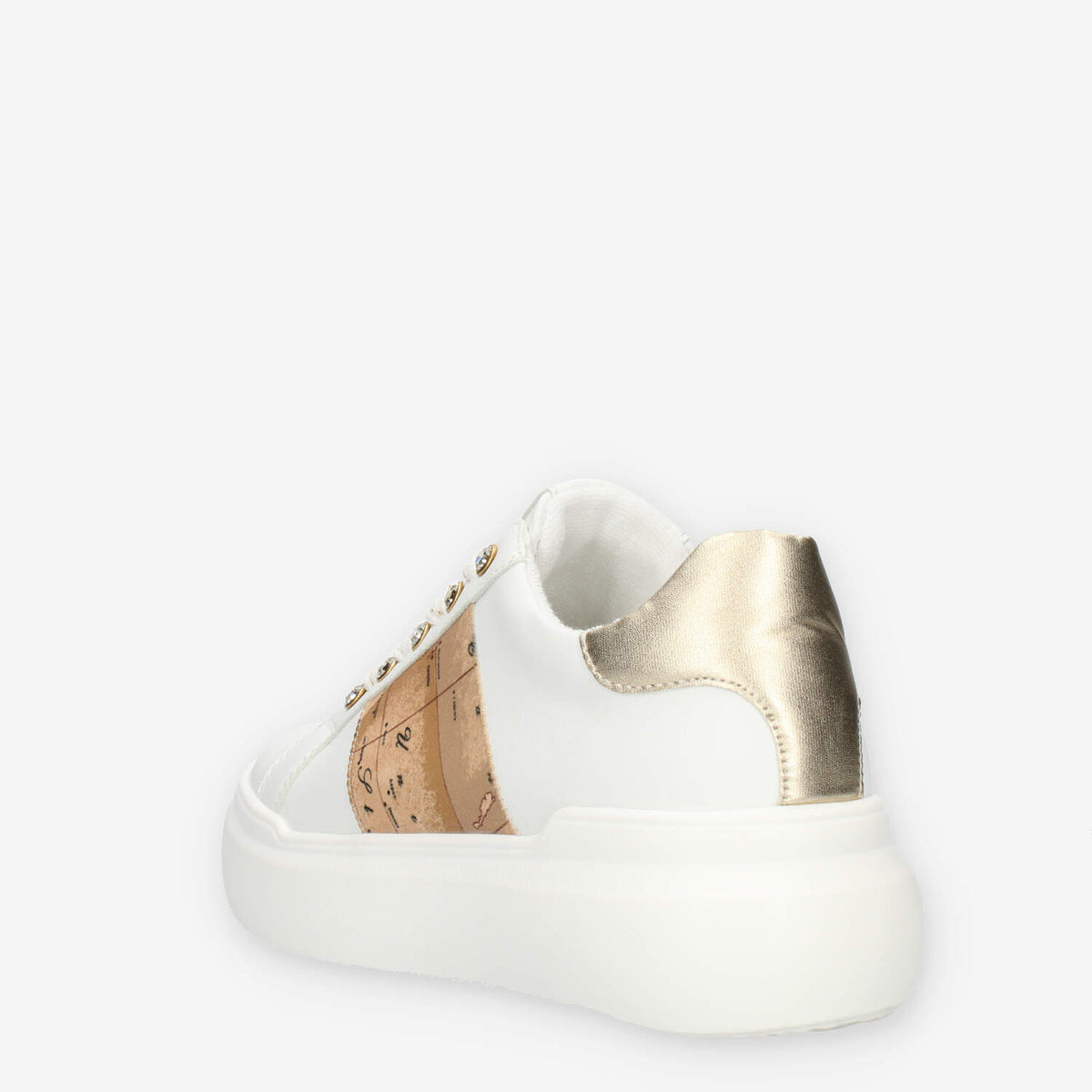 Alviero Martini Prima Classe Sneakers da donna bianche bronzo e Geo Classic