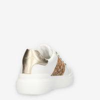 Alviero Martini Prima Classe Sneakers da donna bianche bronzo e Geo Classic