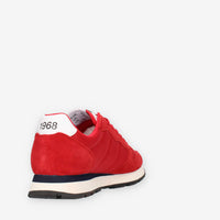 Sun 68 Tom Solid Nylon Sneakers rosse da uomo