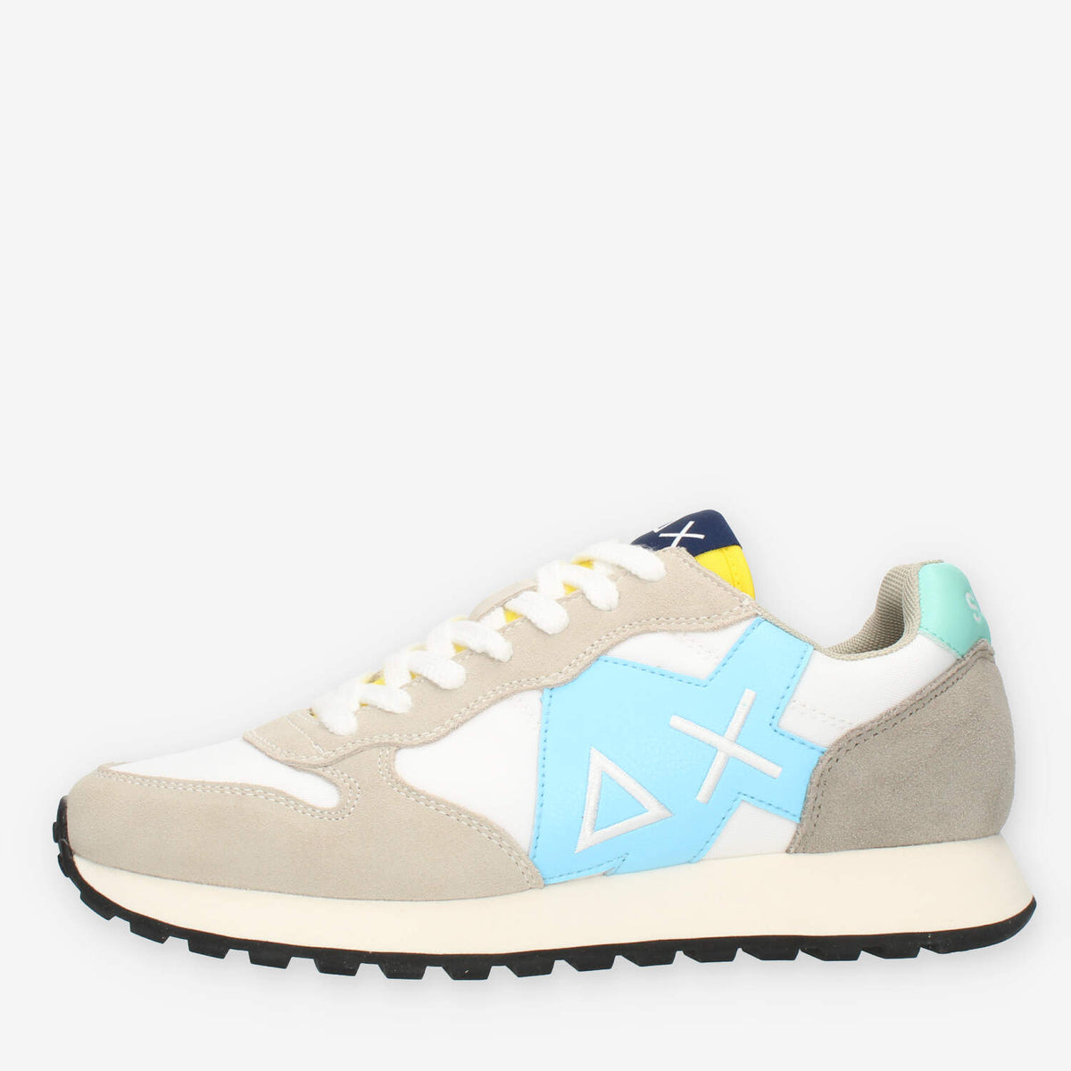 Sun68 Jaki Summer Time Sneakers da uomo grigie bianche e azzurre