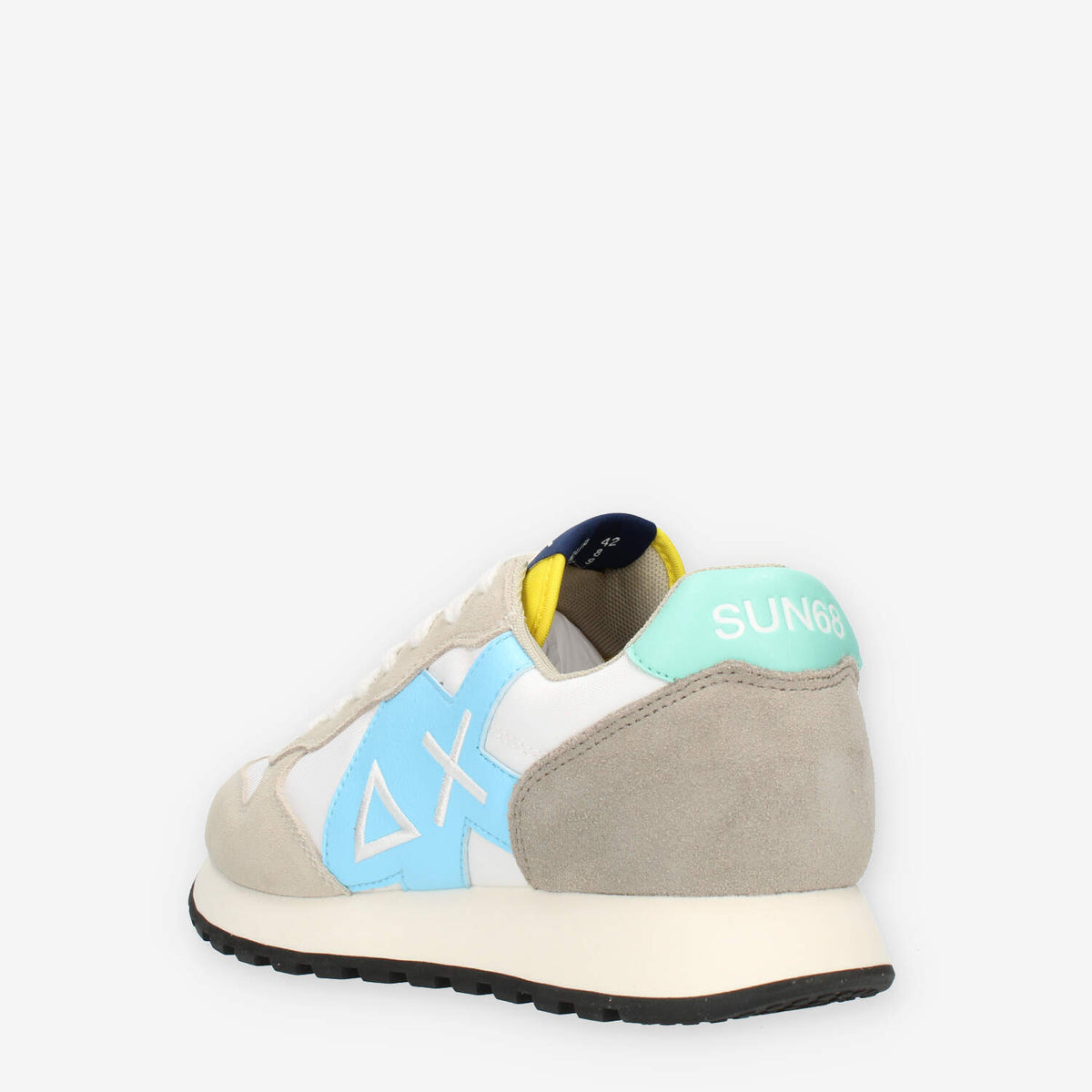 Sun68 Jaki Summer Time Sneakers da uomo grigie bianche e azzurre