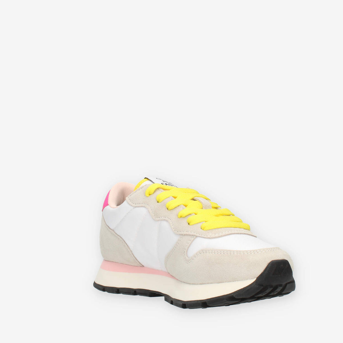 Sun68 Ally Solid Nylon Sneakers beige gialle e fuxia da donna