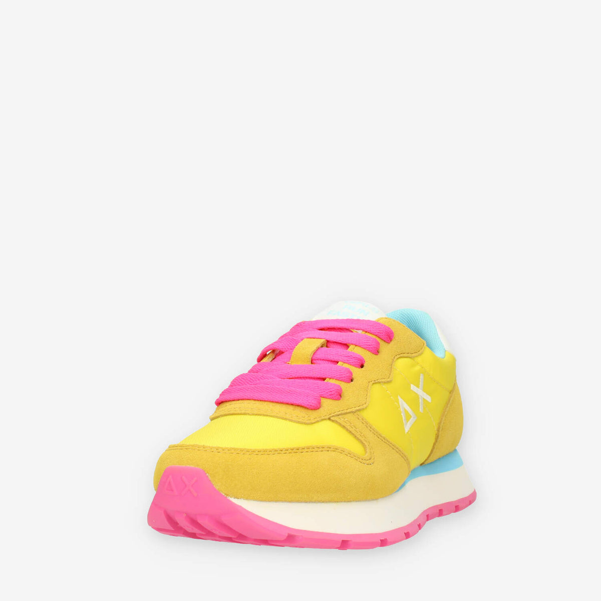 Sun68 Ally Solid Nylon Sneakers gialle azzure e fuxia da donna