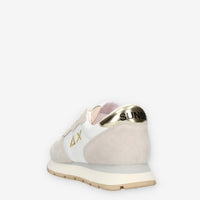 Sun68 Ally Gold Silver Sneakers da donna bianche beige e oro