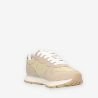 Sun68 Ally Glitter Textile Sneakers beige e oro da donna