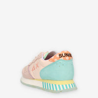 Sun68 Ally Candy Cane Sneakers rosa verdi e gialle da donna