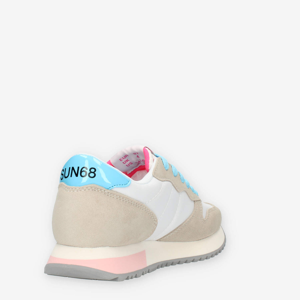 Sun68 Stargirl Solid Sneakers da donna beige bianche azzurre e rosa