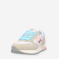 Sun68 Stargirl Solid Sneakers da donna beige bianche azzurre e rosa