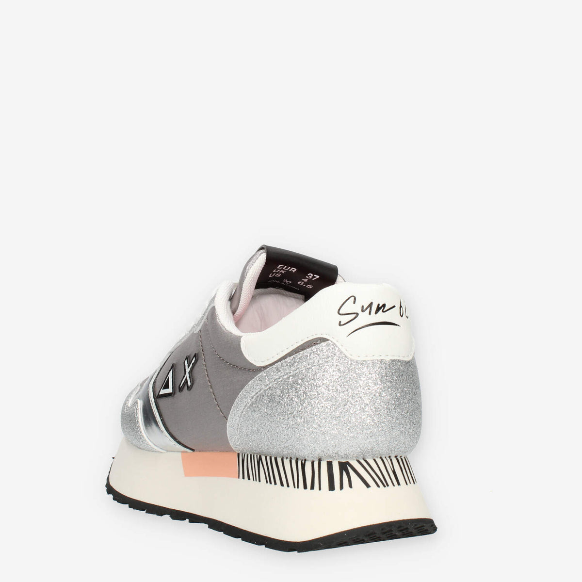 Sun68 Kelly Glitter Sneakers glitterate argento da donna