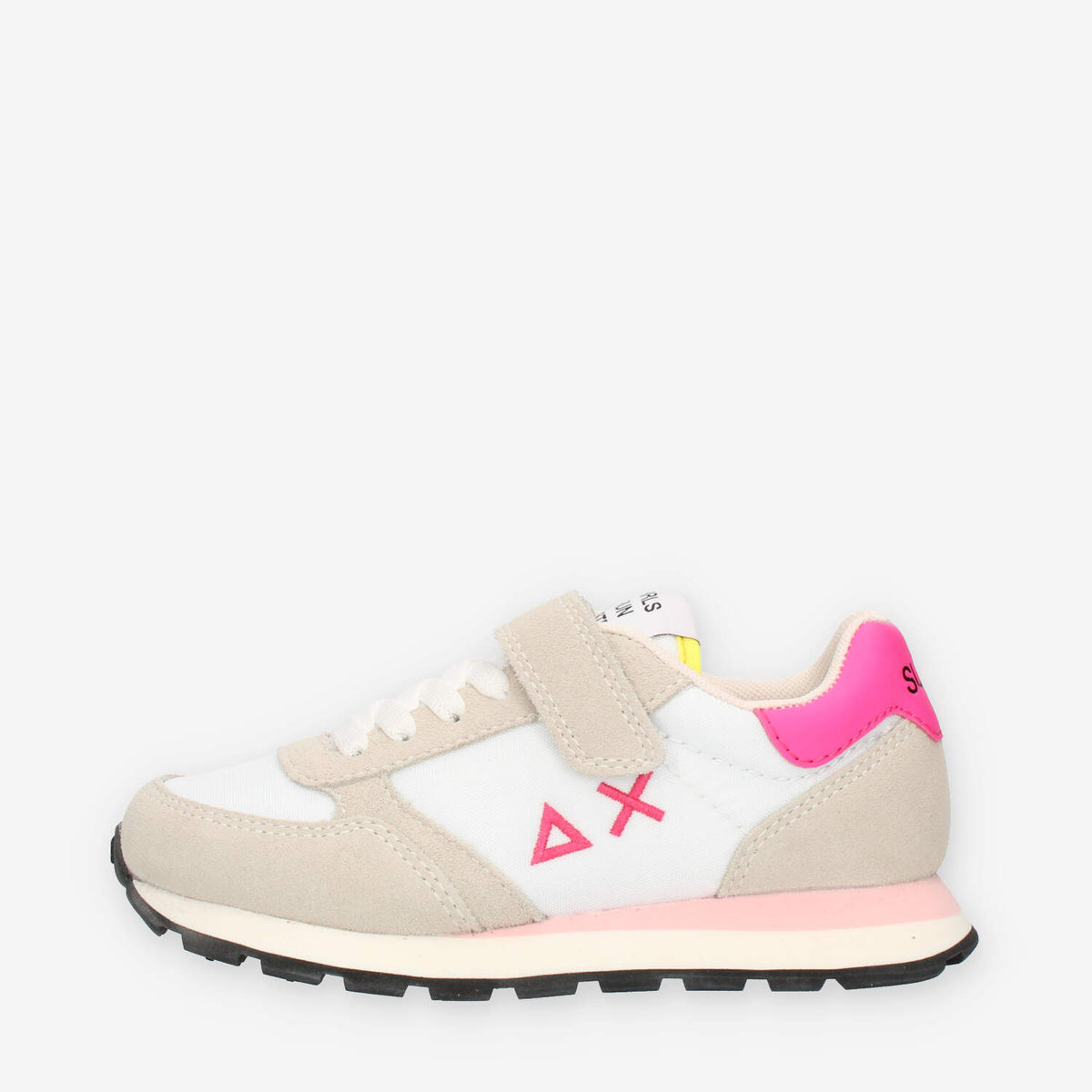 Sun 68 Girl's Ally Solid Nylon (Kid) Sneakers bianche