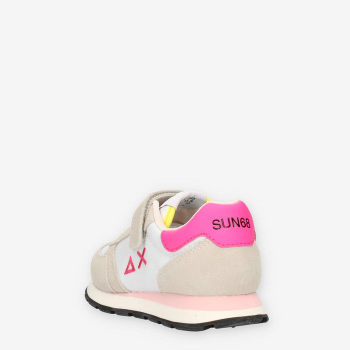 Sun 68 Girl's Ally Solid Nylon (Kid) Sneakers bianche