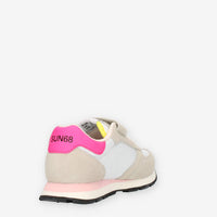 Sun 68 Girl's Ally Solid Nylon (Kid) Sneakers bianche