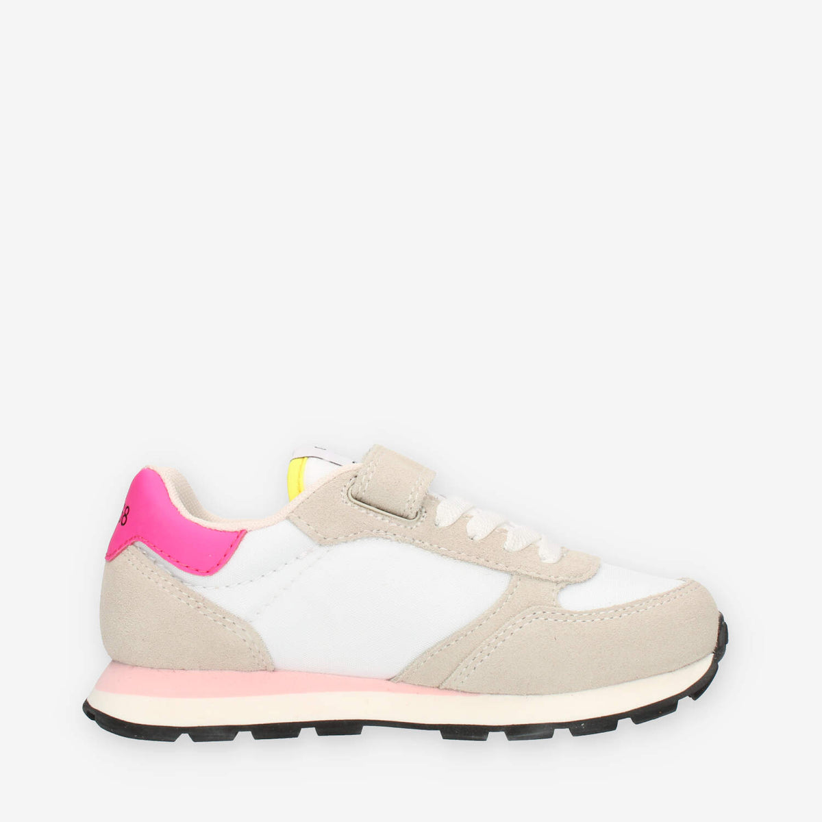 Sun 68 Girl's Ally Solid Nylon (Kid) Sneakers bianche