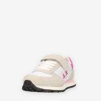 Sun 68 Girl's Ally Solid Nylon (Kid) Sneakers bianche