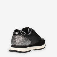 Sun68 Ally Studs Sneakers nere con glitter e borchie