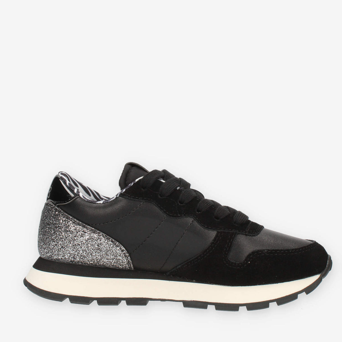 Sun68 Ally Studs Sneakers nere con glitter e borchie