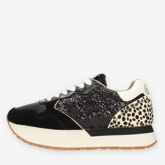 Sun68 Kelly Animal Sneakers nere da donna