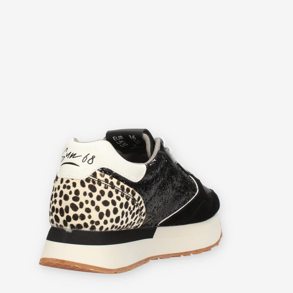 Sun68 Kelly Animal Sneakers nere da donna