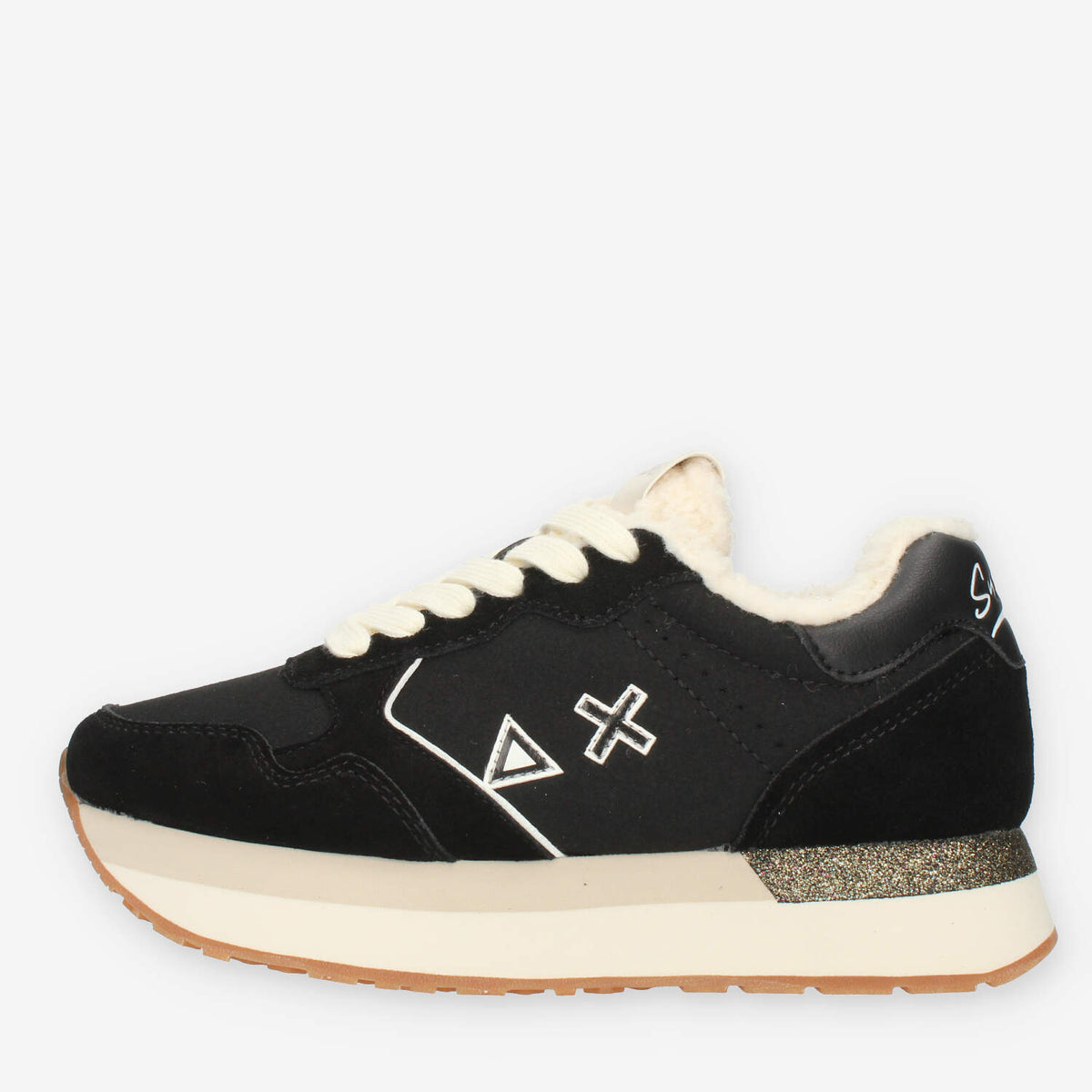 Sun68 Kelly Teddy Sneakers nere da donna